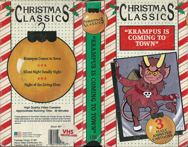 KRAMPUS CUSTOM VHS COVER CUSTOM VHS COVER, MODERN VHS COVER, CUSTOM VHS COVER, VHS COVER, VHS COVERS